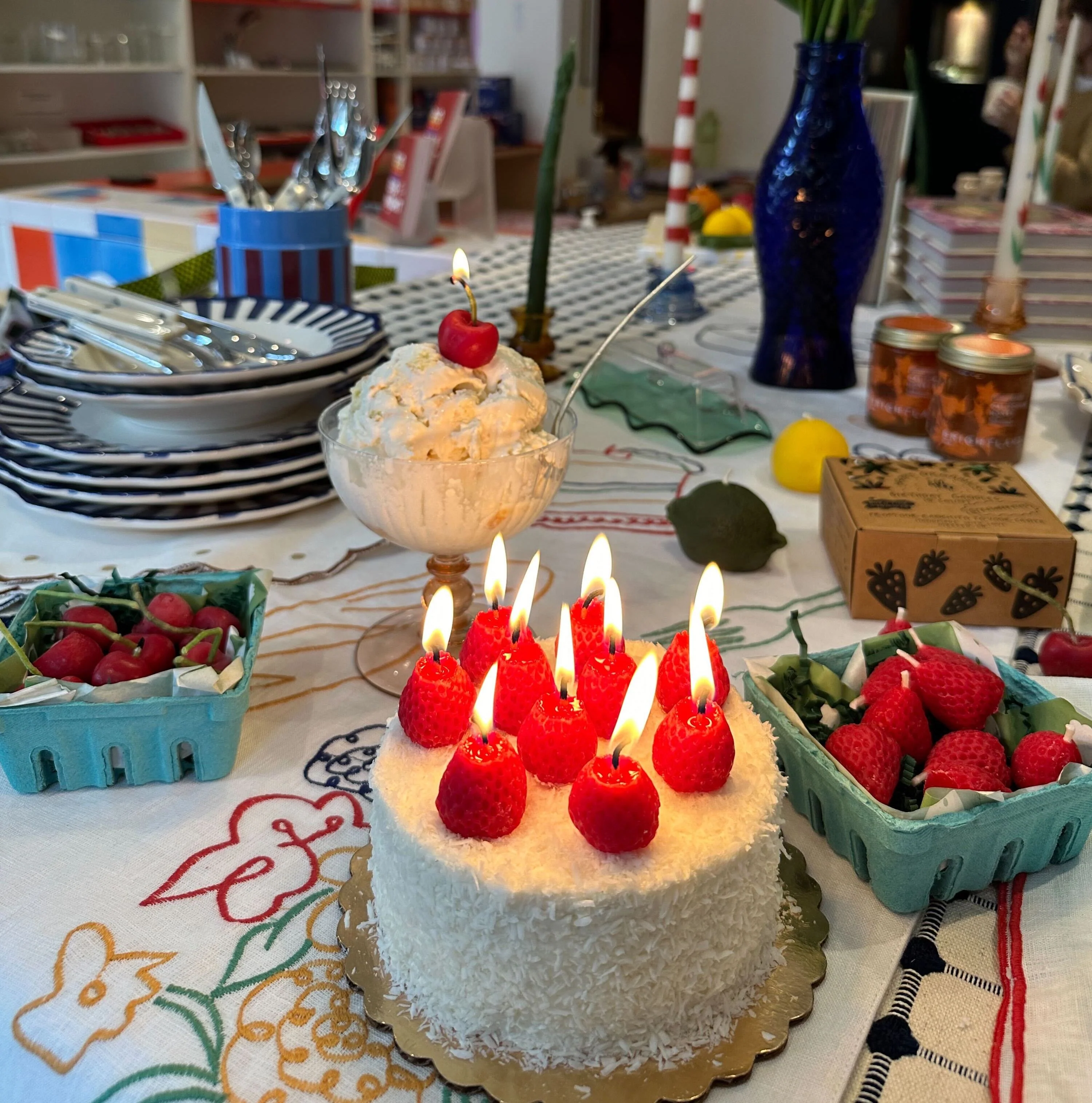 Beeswax Fruit Birthday Candles (Set of 10) - Image 3